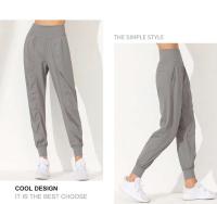 Pantalones de Yoga para Mujer de Secado Rápido Suelto, Cansado, Plisado, Bolsillos, Para Correr, Capris, Pantalones Deportivos - details 17