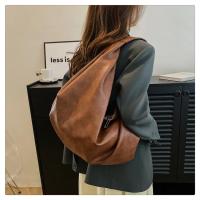 Bolsos de hombro grandes negros para mujer, bolso de compras grande, bolso cruzado de cuero suave de calidad de Color sólido, bolso de mano de viaje para mujer - details 16