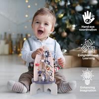Cubo de actividades de madera espacial para bebé, juguetes Montessori para niño y niña de 1 año, regalos de cumpleaños - details 3