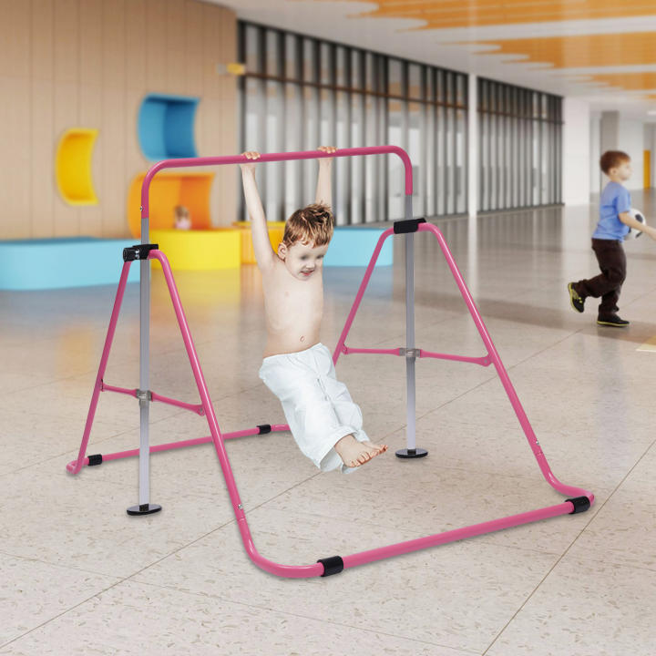 Gymnastics Bar, Children's Gymnastics Bars Height Adjustable, Gym Bars up to 100 kg Load Capacity for Children 3-8 Years