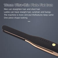 Mini plancha de pelo pequeña plancha para cabello corto y corte Pixie doble voltaje barba lápiz fino plancha de viaje de titanio - details 2