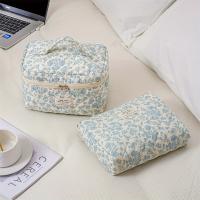 Bolsa de maquillaje de mano con patrón Floral, organizador de artículos de tocador, gran regalo para mujeres y niñas, día de la madre, 2 piezas - details 2