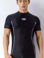 Camiseta de manga corta transpirable para hombres, protección solar de secado rápido para surf, buceo y snorkel - details 0