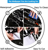Pegatina de Pared de Mármol Vinílico Papel Tapiz Adhesivo Impermeable para Baño, Cocina, Armario - details 4