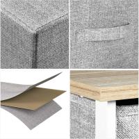 Cajonera de Tela Extraíble de 7 Cajones Almacenamiento de Tela Cómodo para Sala de Estar, Dormitorio, Habitación Infantil Gris Oscuro - details 21