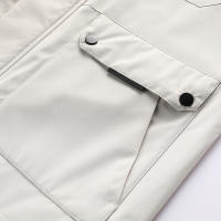 Chaqueta impermeable con capucha para hombre, abrigo informal a la moda, para exteriores, primavera y otoño - details 16