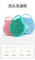 Venta caliente de cepillo de baño unisex de silicona suave con anillo colgante, cepillo de baño de masaje, cepillo de baño para frotar, toalla de baño - details 0