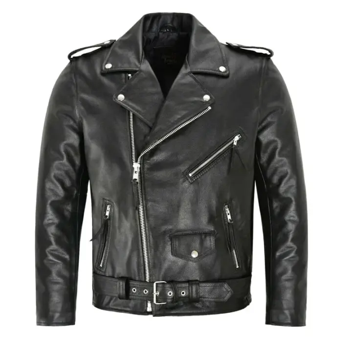 Chaqueta de Cuero Slim Fit Moda de Motocicleta Ropa Deportiva y al Aire Libre - 1