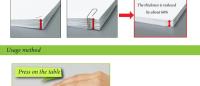 Útiles escolares Papelería carteles suministros de oficina Grapadora sin grapas en relieve para estudiantes, ahorra mano de obra y portátil útil - details 5