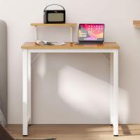 Mesa de ordenador de 100 cm, mesa de trabajo con estante, robusta y fácil de instalar, madera y metal, diseño moderno, estilo industrial - details 33