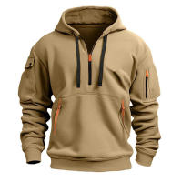 Sudadera con capucha para hombre, chaqueta deportiva informal con bolsillos, - details 4