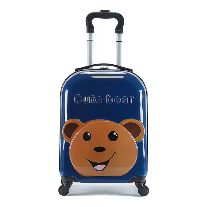 Dibujos animados niños carro caso de 18 pulgadas universal rueda maleta lindo animal 3D tridimensional estudiante maleta - 1