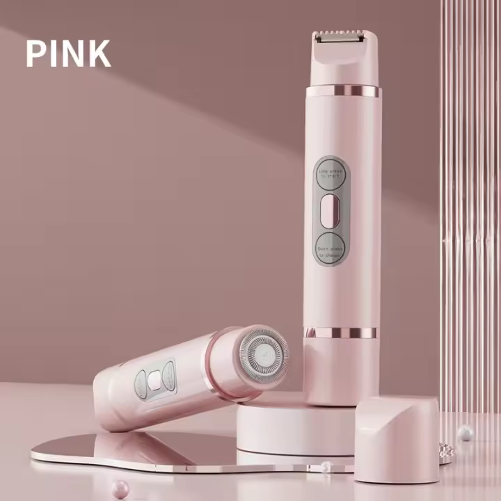 Afeitadora multifunción tipo C con pantalla digital para mujeres, instrumento de depilación, cuchilla de afeitar eléctrica, depilación privada y segura. - 1