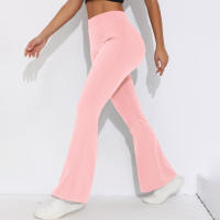 Hamidou-pantalones acampanados de Yoga para mujer, Leggings para Fitness, pantalones de cintura alta para levantar el trasero, pantalones de secado rápido para ciclismo y Fitness - details 18