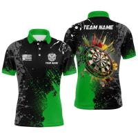 Camisetas con estampado 3D de dardos a la moda, camisetas informales de gran tamaño con nombre personalizado para hombre, uniformes de equipo deportivo - details 10