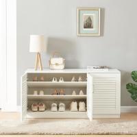 Mueble Zapatero Armario con 9 Compartimentos para 18 Pares de Calzado + Banco Zapatero Puertas de Rejilla Buena Ventilación - details 8