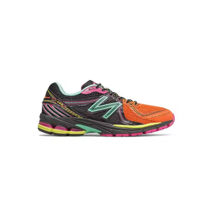 LETEN Auténtico NB 860 V2 Sier Gris Azul Blanco / Negro Naranja Hombres Mujeres Zapatillas Pegatinas de pared - 1
