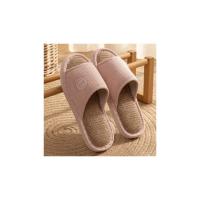 Zapatillas de lino antideslizantes para hombre y mujer, zapatos transpirables, planos de cáñamo de algodón cómodos, informales, para el hogar y el dormitorio - details 10