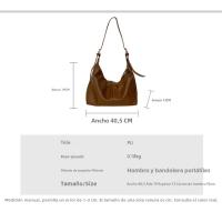 Bolso De Mensajero De Gran Capacidad Nuevo Bolso De Moda De Hombro Bolso De Mano Con Correa De Hombro Ancha Retro - details 0