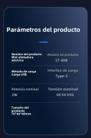 Mini Afeitadora Portátil USB Operada por Batería Impermeable Pequeña Máquina de Afeitar para Adultos Con Pantalla Digital - details 12