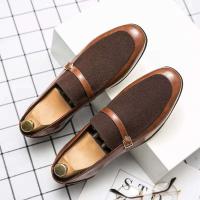 2023 vestidos, zapatos planos de talla grande de cuero de gamuza para hombres de negocios, zapatos Oxford de oficina - details 5