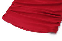 BUNO-Conjunto de 2 piezas con apliques florales para mujer, traje fruncido con detalle de volantes, top sexy y falda a juego - details 9