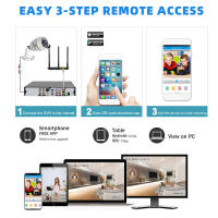 Sistema de Cámara de Seguridad KEPEAK de 5MP 4Pcs Cámaras con Cable Detección Inteligente de Personas, Mascotas, Vehículos Grabación 24-7 A prueba de agua Uso interior y exterior - details 3