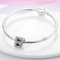 LAZA-abalorio de plata de ley 925 con 26 letras del alfabeto, abalorio de A-Z con nombre, compatible con Pulsera Original, collar, colgante, regalo de joyería - details 8