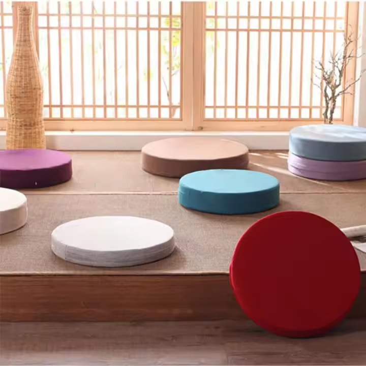 Estilo japonés suave para sala de estar, cojín para silla, balcón, sofá cama, cojín para asiento, almohada, cojín para suelo, esterilla de Yoga - 1