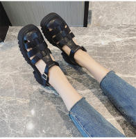 Sandalias Baotou nueva suela gruesa hueca tejida talla 4142 - details 20