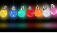 Bombilla LED de 20 piezas colores, lámpara RGB SMD3528, E27, 220V, G45, 7 colores, decoración de vacaciones y Navidad - details 1