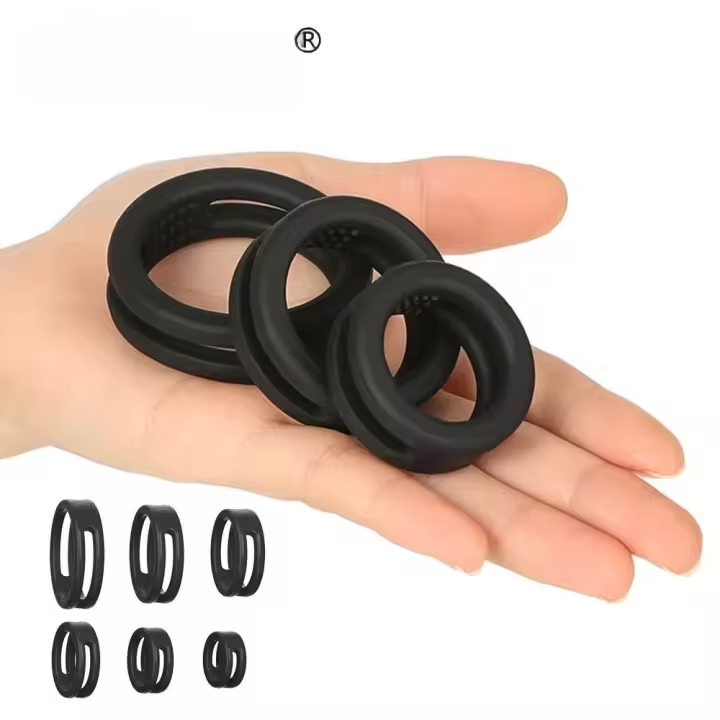 Anillo masculino Leten para retrasar la eyaculación, bola de unión escrotal, anillos para hombre, anillo de silicona, juguete sexual para hombres - 1