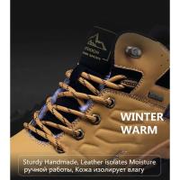 Botas de Invierno para Hombres Calentitas Zapatillas de Deportes de Cuero de Alta Calidad - details 8