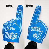 2 guantes gigantes de dedo EVA para porristas, universales, inspiradores, para niños y adultos, recuerdos de fiesta - details 1