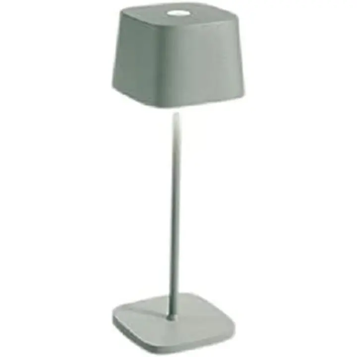 Lámpara, Lámpara de Mesa Recargable e Inalámbrica con Control Táctil, También Adecuada como Lámpara de Exterior, Atenuador, 2700-3000 K, Altura 29 cm, Color Blanco - 1