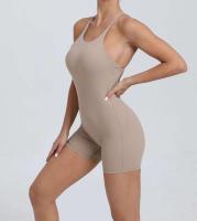 Conjunto de entrenamiento de ejercicio para mujer, traje de yoga, ropa deportiva, mono de gimnasio, rojo, verano, 2024 - details 33