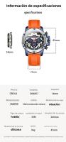 Reloj Luminoso Multifuncional Resistente al Agua 30m Correa Ajustable de Silicona - details 10