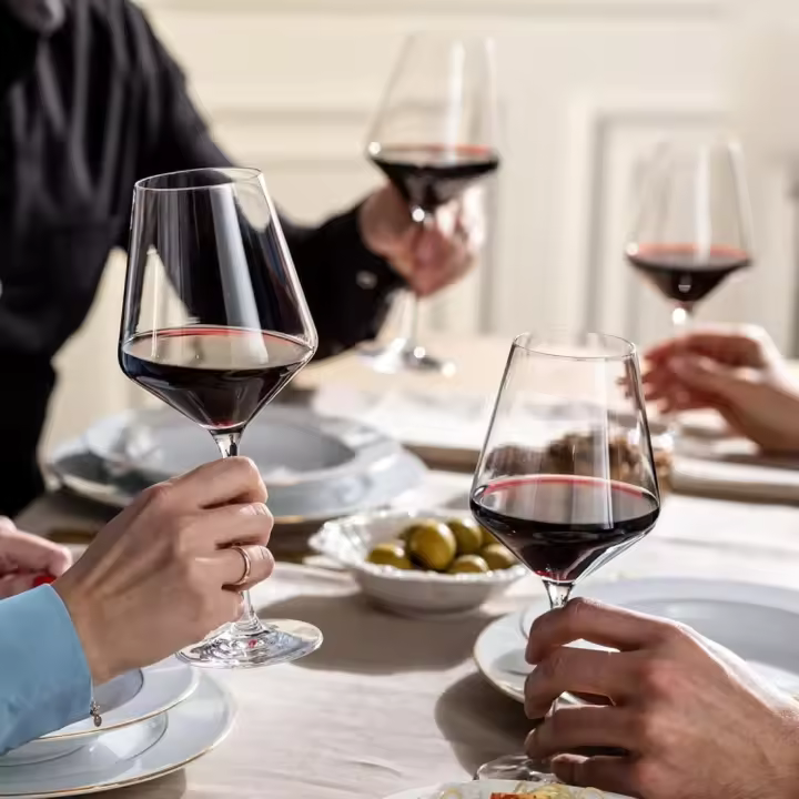 Copas de Vino Tinto |   490ML |   Colección de vanguardia |   Perfectos para Uso en Casa, Restaurante y en Fiestas |   Apto para Lavavajillas - 1