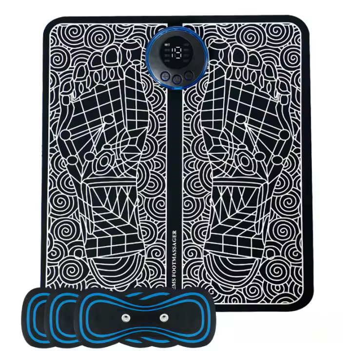 Máquina de masaje de pies masajeador de pies ems pulso masajeador de pies fisioterapia carga usb inteligente almohadilla de masaje de pies - 1