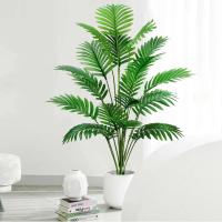 Palmera de Plástico Verde Planta Falsa Tropical para Decoración de Jardín Doméstico - details 13