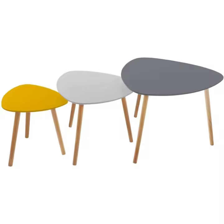 Mesa de Centro Mileo Natural x2 Muebles y Organización Mesas de Café - 1
