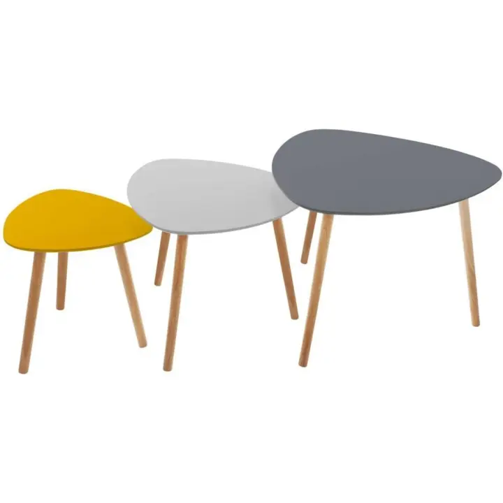 Mesa de Centro Mileo Natural x2 Muebles y Organización Mesas de Café - 1