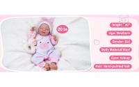 Muñecas de bebé Reborn de 20 pulgadas, cuerpo completo de vinilo para dormir, niña bebé con niños de más de 3 años - details 2