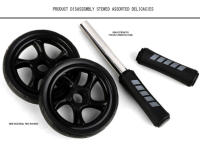 Rodillo Abdominal con alfombrilla para hacer ejercicio, equipo de entrenamiento muscular de cadera, mantiene la cabeza sin ruido, novedad - details 2