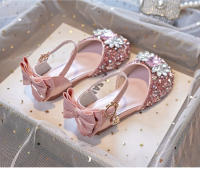 Nuevos zapatos plateados de cristal con suela blanda Baotou, zapatos de niña con diamantes de imitación, zapatos de rendimiento. - details 12