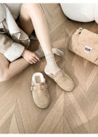 Un pedal de fondo plano bolsa cabeza perezosa medias zapatillas de terciopelo zapatos de mujer de gran tamaño. - details 18