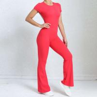 Conjunto de Yoga Ouwu Monos Deportivos para Mujeres Manga Corta, Pantalones Acampados - details 30