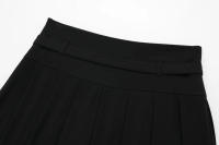 TRAFZA-minifaldas de cintura alta para mujer, faldas de Color liso con decoración de cinturón, estilo Sweetwear, 2023 - details 6