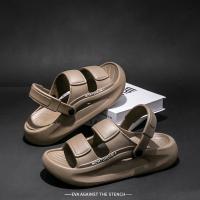 Sandalias de hombre Moda Deportes 5 CM de grosor Suela EVA Cómodas Zapatillas suaves Diapositivas Playa Calle - details 1