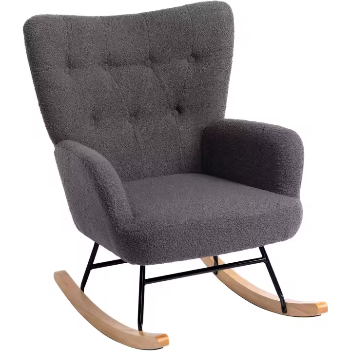 Sillon con Reposapies Salon Sillon Lectura Butacas de Salon Relax Sillones Comodos Terciopelo Dormitorio, Beige - 1